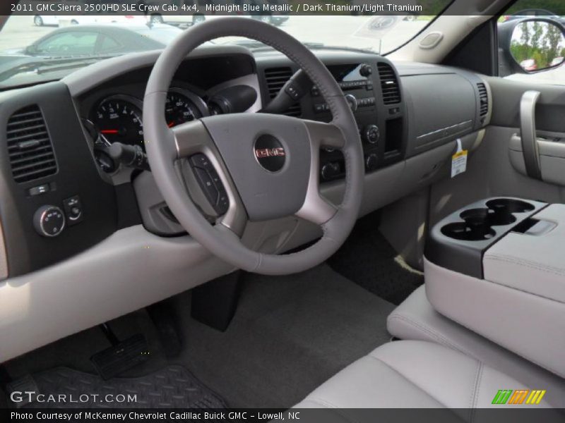  2011 Sierra 2500HD SLE Crew Cab 4x4 Dark Titanium/Light Titanium Interior
