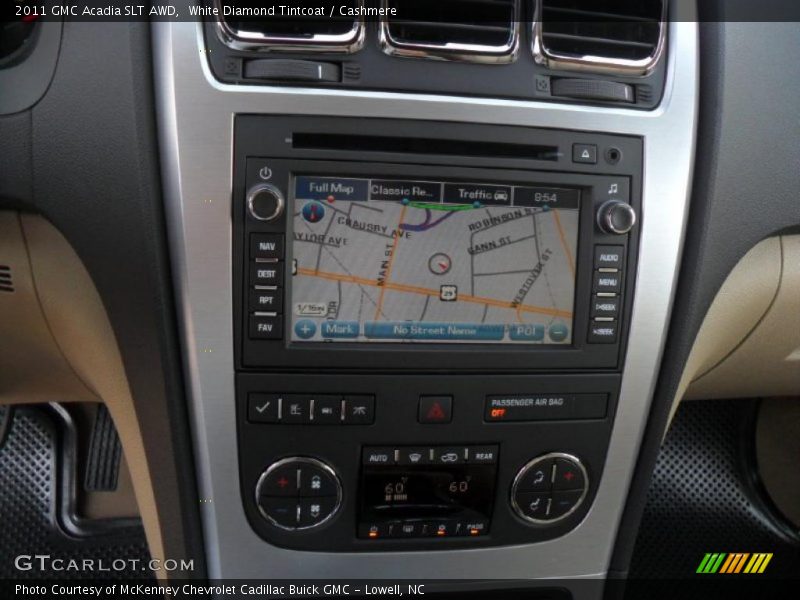 White Diamond Tintcoat / Cashmere 2011 GMC Acadia SLT AWD