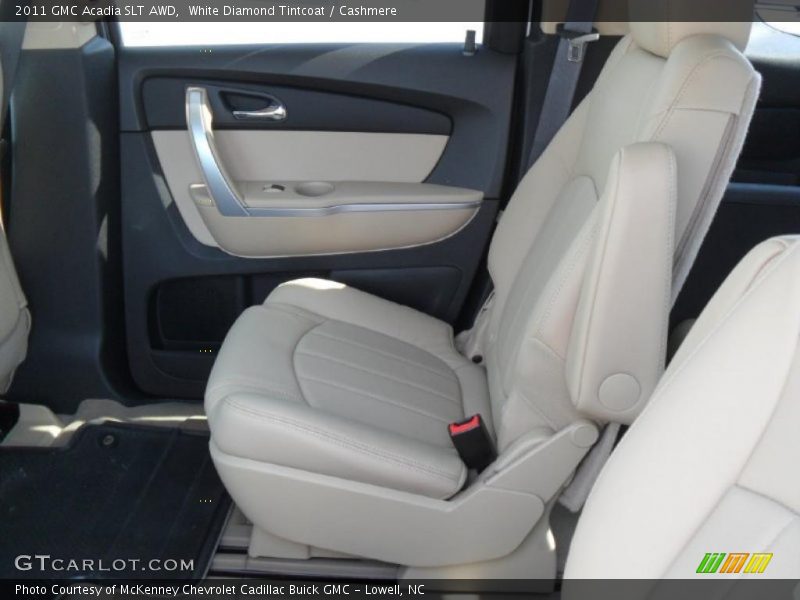 White Diamond Tintcoat / Cashmere 2011 GMC Acadia SLT AWD