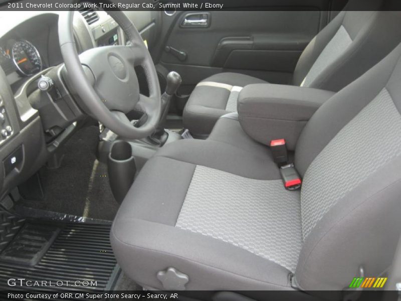  2011 Colorado Work Truck Regular Cab Ebony Interior