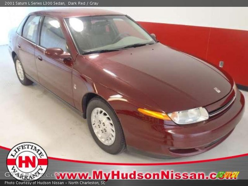 Dark Red / Gray 2001 Saturn L Series L300 Sedan