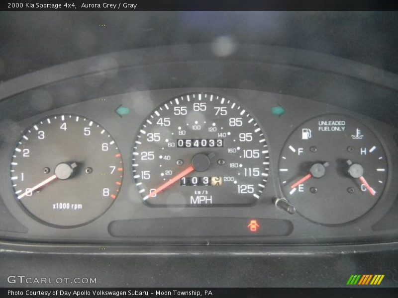  2000 Sportage 4x4 4x4 Gauges