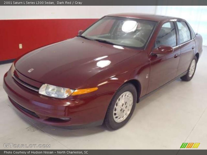 Dark Red / Gray 2001 Saturn L Series L300 Sedan