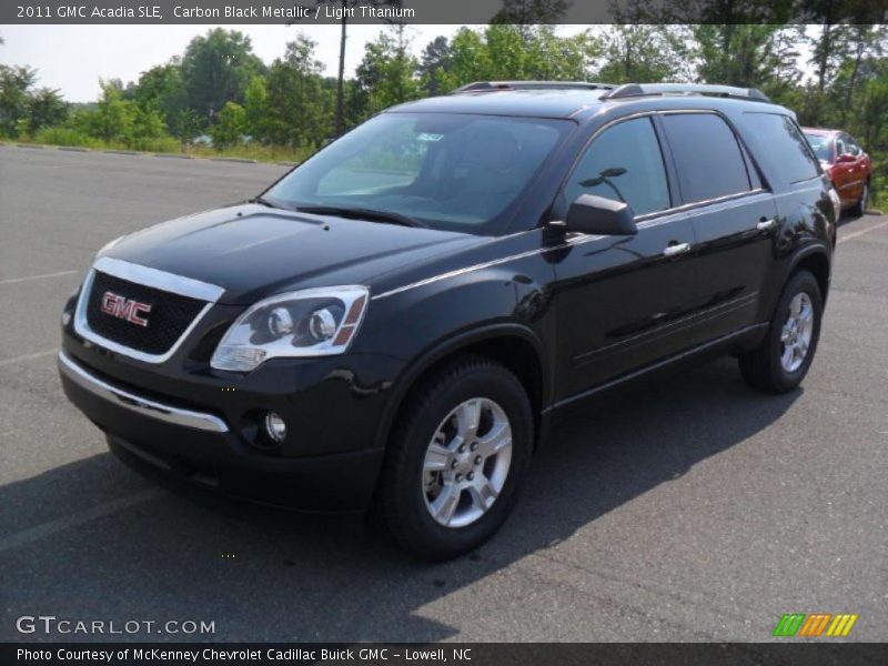 Carbon Black Metallic / Light Titanium 2011 GMC Acadia SLE