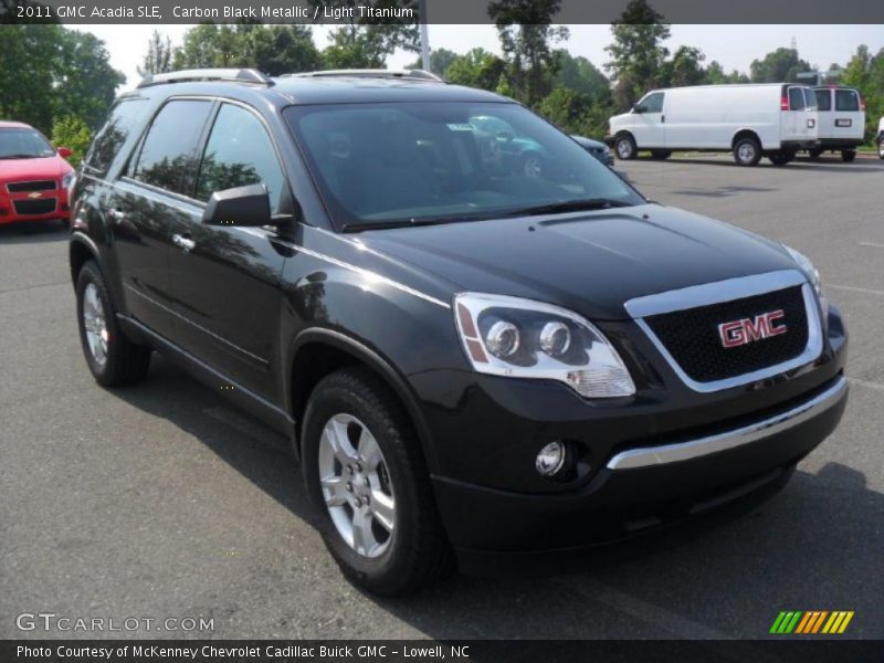 Carbon Black Metallic / Light Titanium 2011 GMC Acadia SLE
