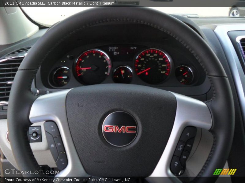 Carbon Black Metallic / Light Titanium 2011 GMC Acadia SLE