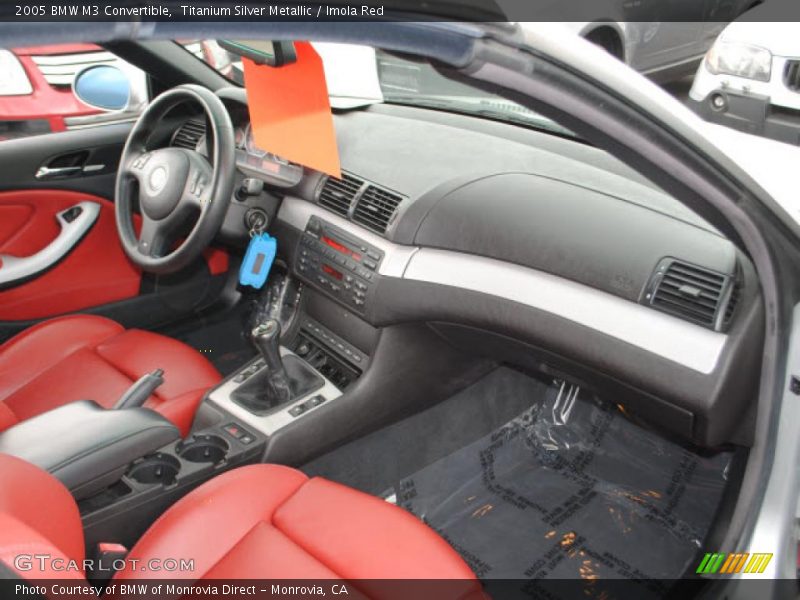 Titanium Silver Metallic / Imola Red 2005 BMW M3 Convertible