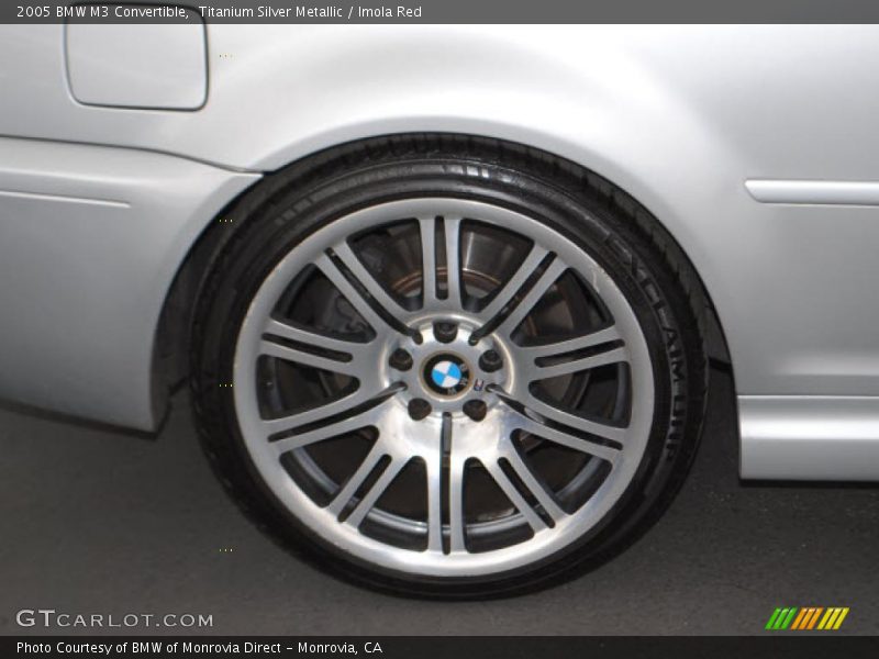 Titanium Silver Metallic / Imola Red 2005 BMW M3 Convertible