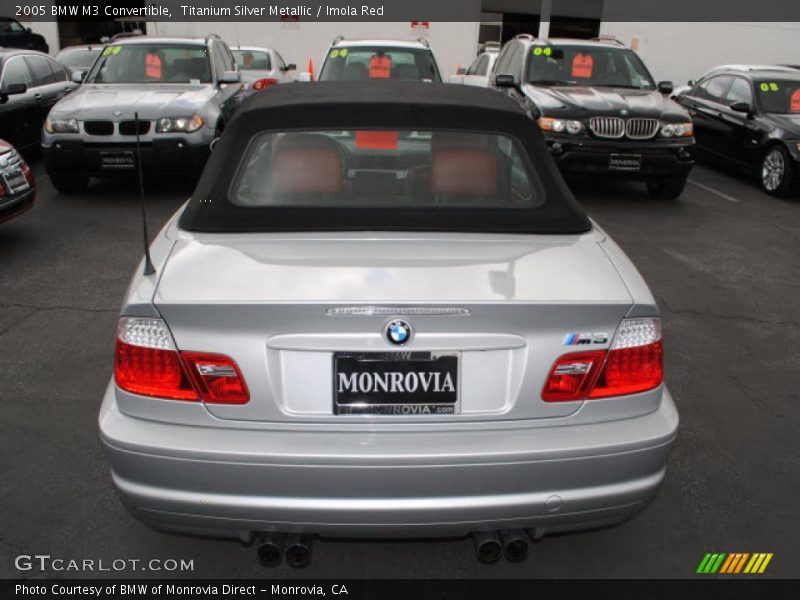 Titanium Silver Metallic / Imola Red 2005 BMW M3 Convertible