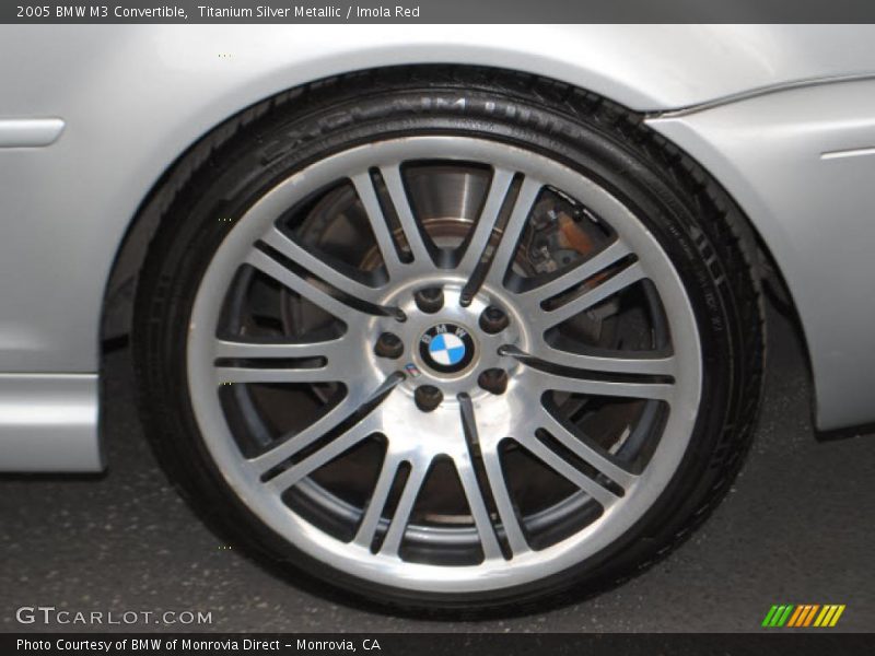 Titanium Silver Metallic / Imola Red 2005 BMW M3 Convertible