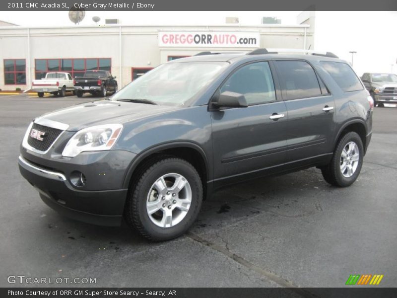 Cyber Gray Metallic / Ebony 2011 GMC Acadia SL