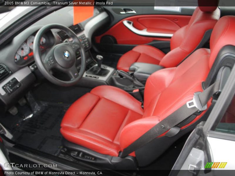  2005 M3 Convertible Imola Red Interior