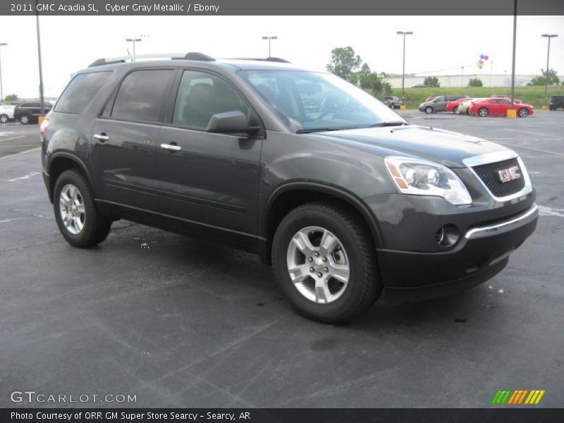 Cyber Gray Metallic / Ebony 2011 GMC Acadia SL