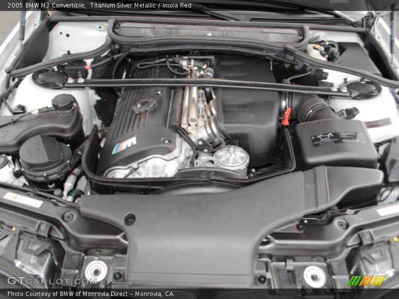 Titanium Silver Metallic / Imola Red 2005 BMW M3 Convertible