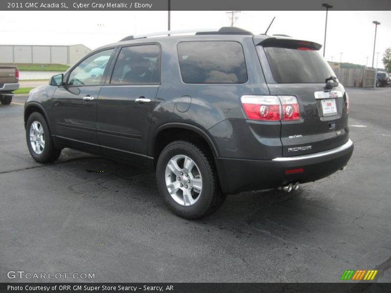 Cyber Gray Metallic / Ebony 2011 GMC Acadia SL