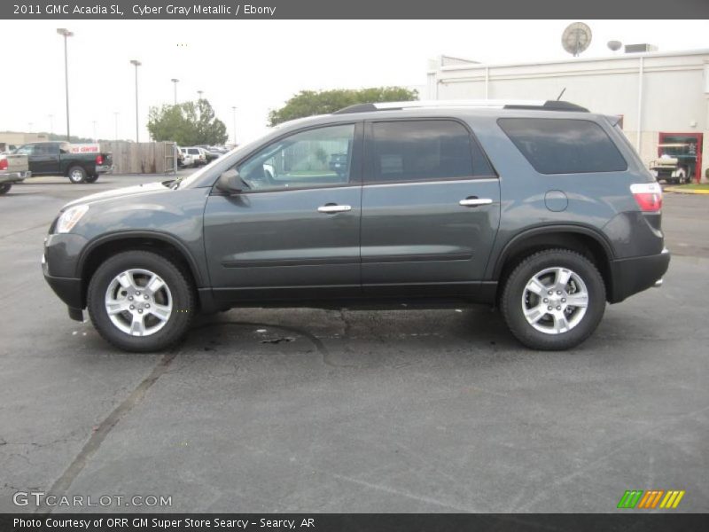 Cyber Gray Metallic / Ebony 2011 GMC Acadia SL