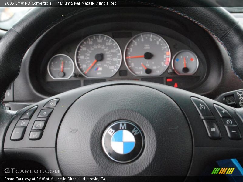 Titanium Silver Metallic / Imola Red 2005 BMW M3 Convertible