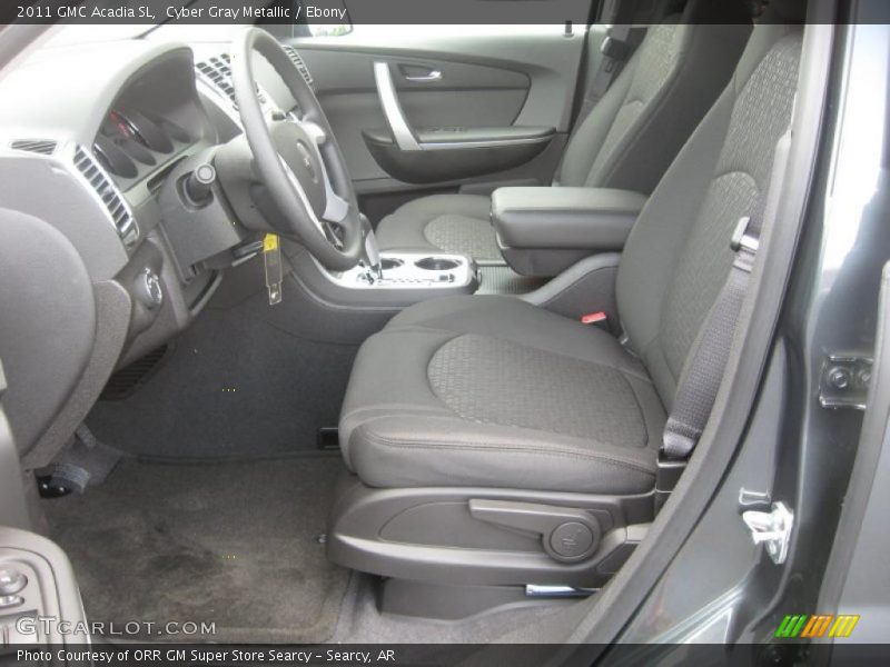 Cyber Gray Metallic / Ebony 2011 GMC Acadia SL