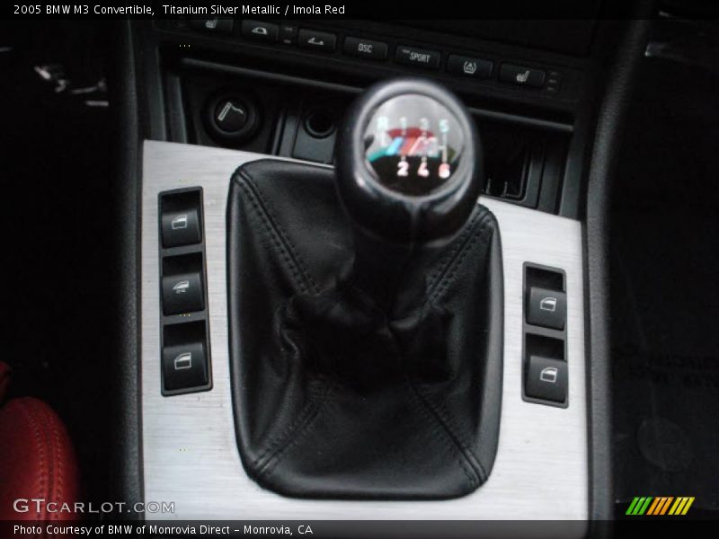 Titanium Silver Metallic / Imola Red 2005 BMW M3 Convertible