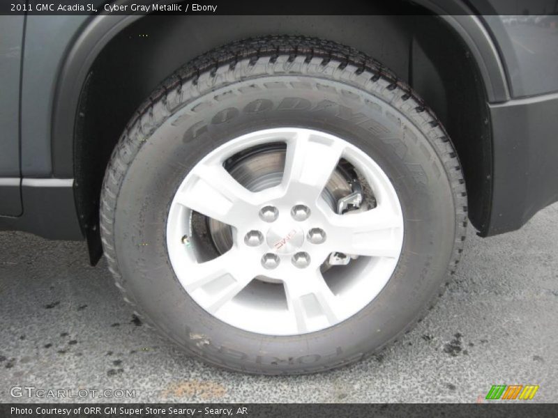 Cyber Gray Metallic / Ebony 2011 GMC Acadia SL