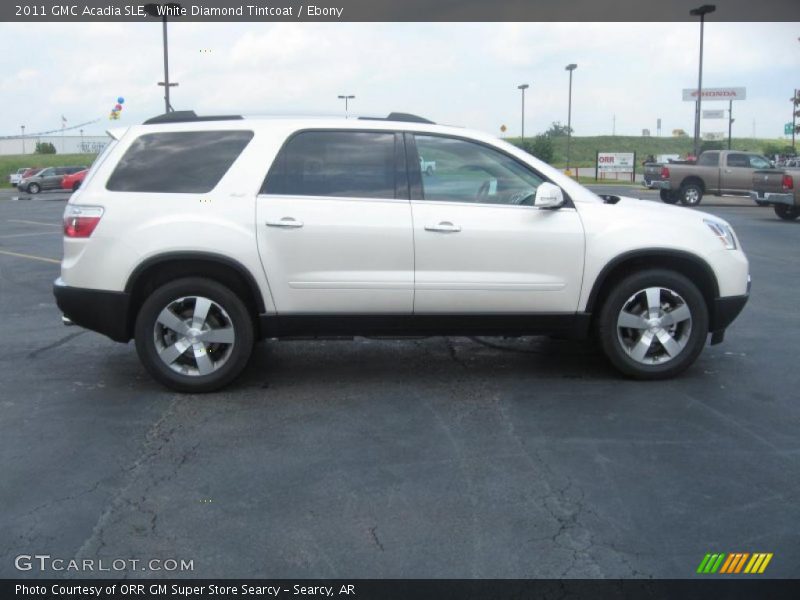 White Diamond Tintcoat / Ebony 2011 GMC Acadia SLE