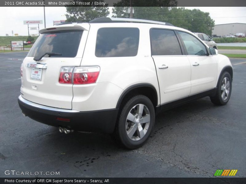 White Diamond Tintcoat / Ebony 2011 GMC Acadia SLE