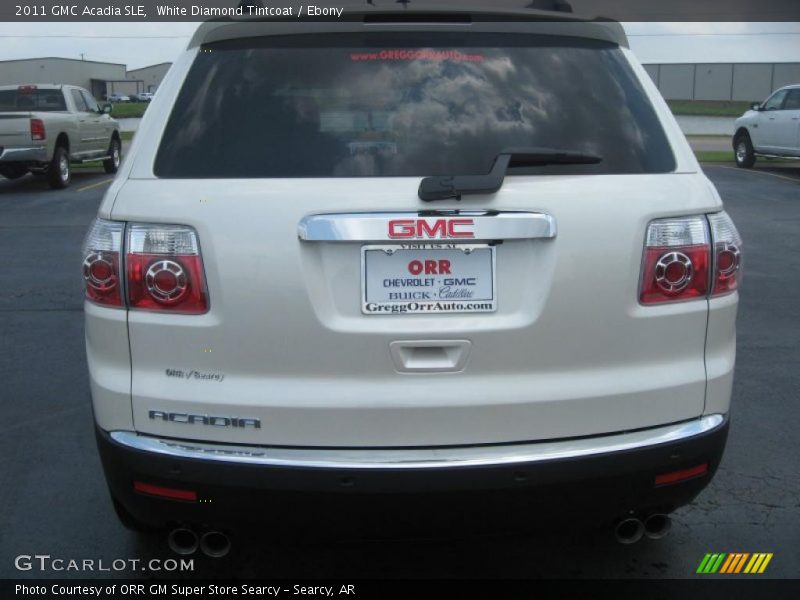 White Diamond Tintcoat / Ebony 2011 GMC Acadia SLE