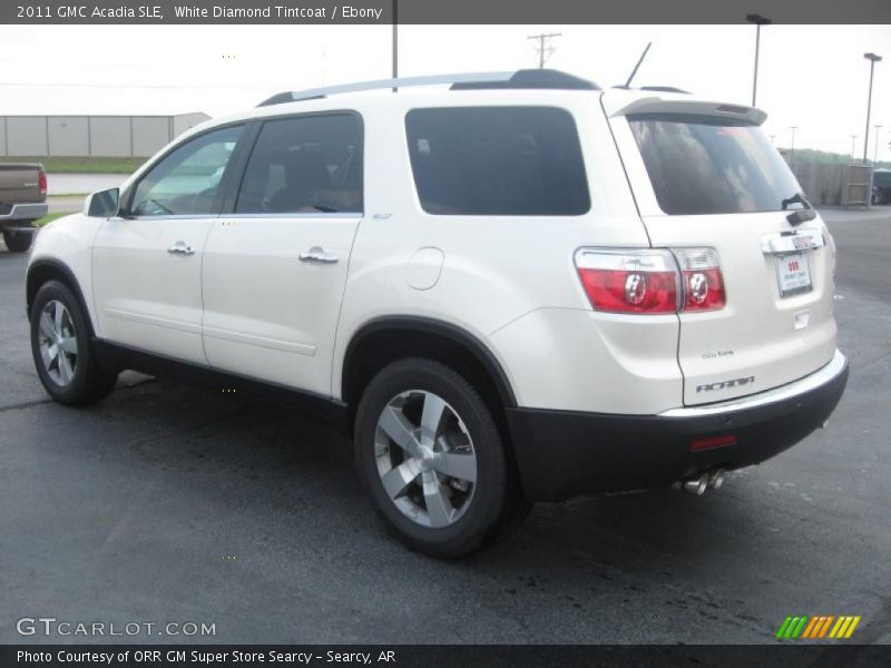 White Diamond Tintcoat / Ebony 2011 GMC Acadia SLE