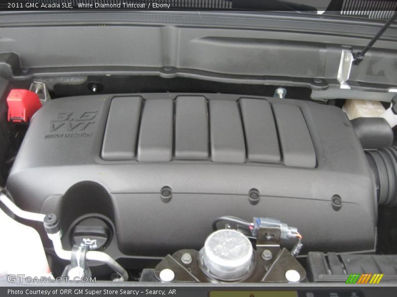 White Diamond Tintcoat / Ebony 2011 GMC Acadia SLE