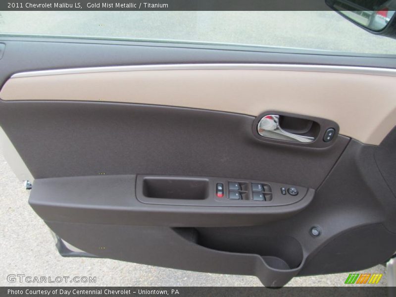 Gold Mist Metallic / Titanium 2011 Chevrolet Malibu LS