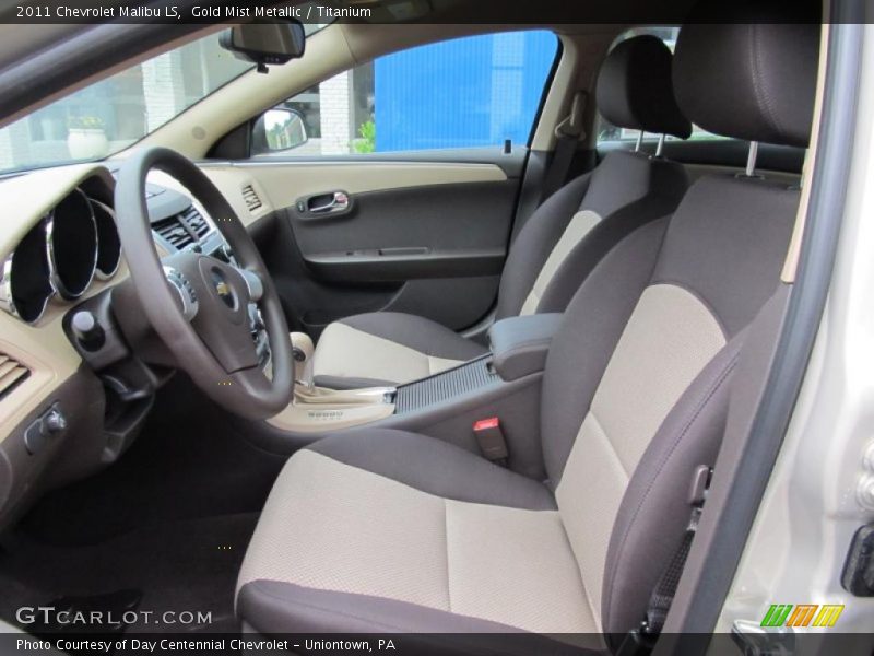 Gold Mist Metallic / Titanium 2011 Chevrolet Malibu LS