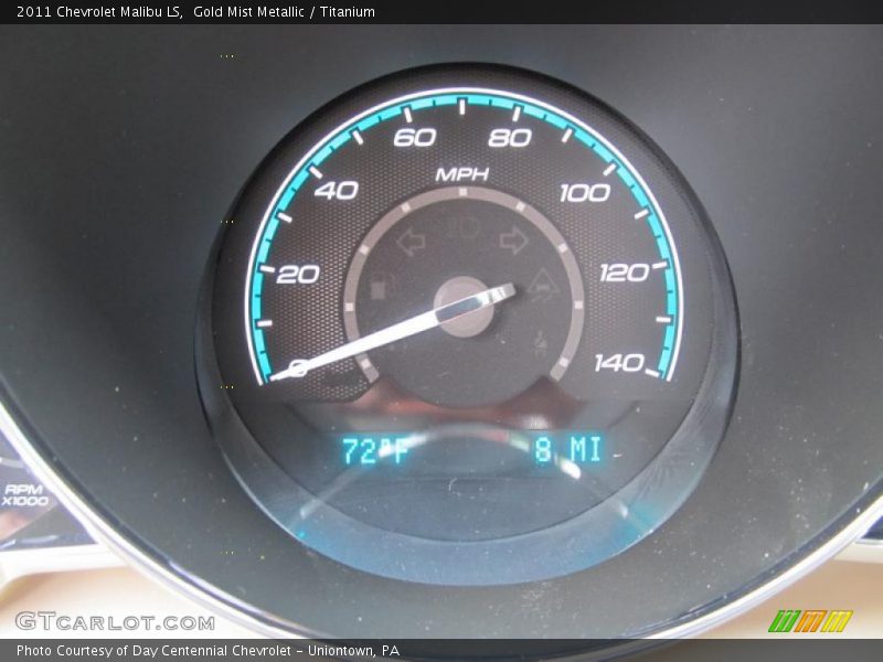 Gold Mist Metallic / Titanium 2011 Chevrolet Malibu LS