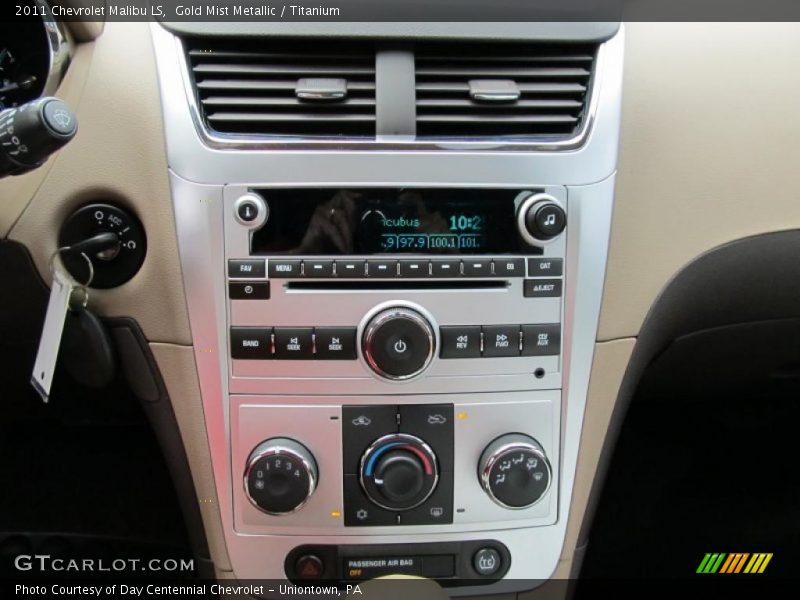 Gold Mist Metallic / Titanium 2011 Chevrolet Malibu LS