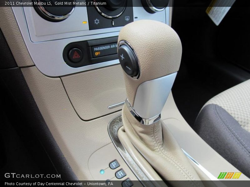 Gold Mist Metallic / Titanium 2011 Chevrolet Malibu LS