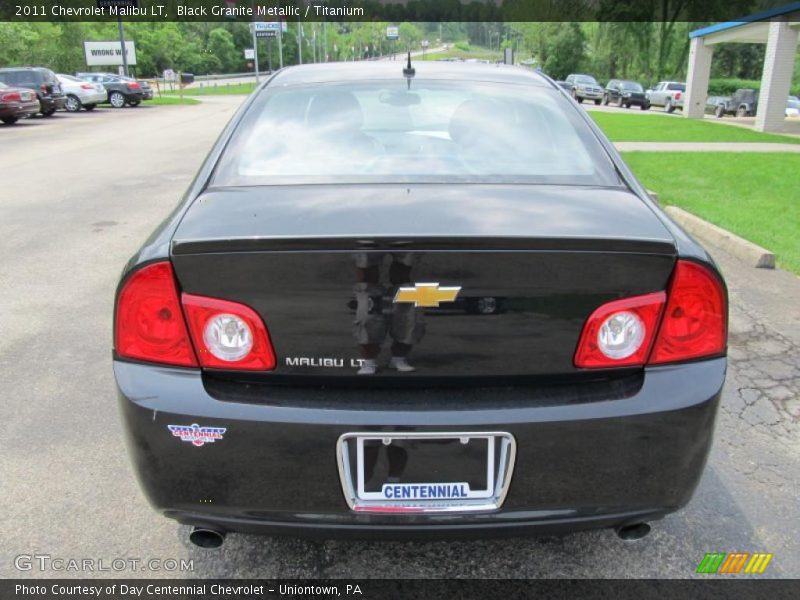 Black Granite Metallic / Titanium 2011 Chevrolet Malibu LT