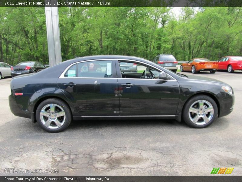 Black Granite Metallic / Titanium 2011 Chevrolet Malibu LT