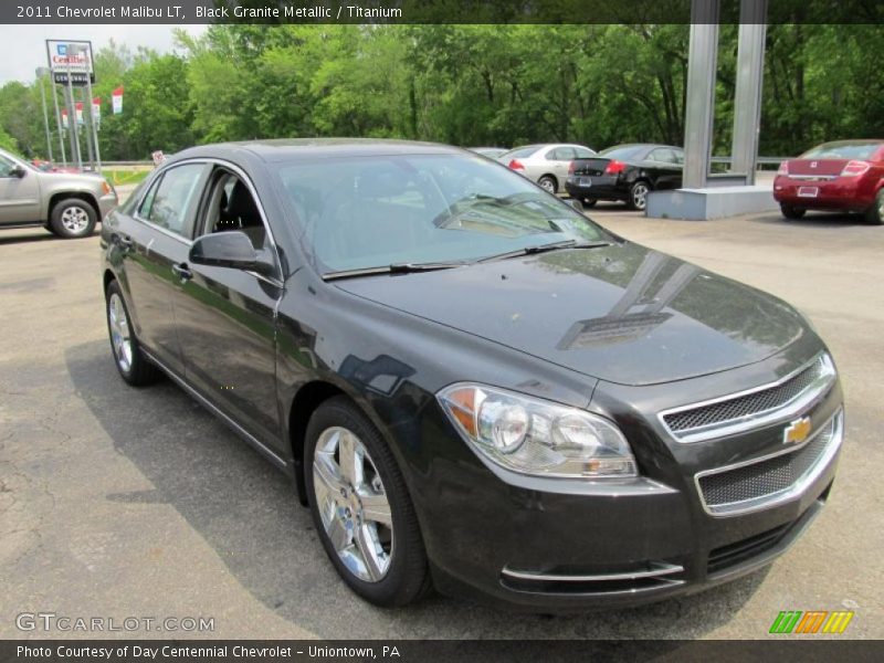 Black Granite Metallic / Titanium 2011 Chevrolet Malibu LT