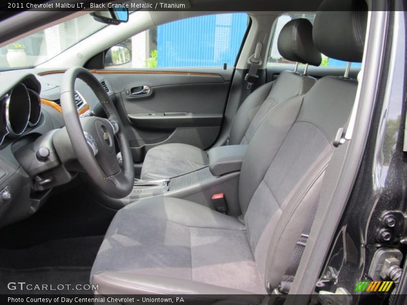 Black Granite Metallic / Titanium 2011 Chevrolet Malibu LT