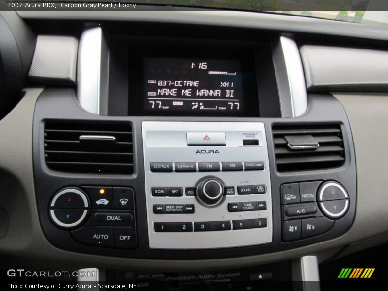 Carbon Gray Pearl / Ebony 2007 Acura RDX
