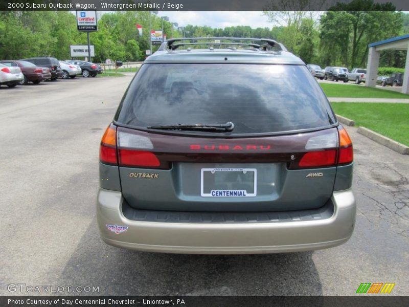 Wintergreen Metallic / Beige 2000 Subaru Outback Wagon