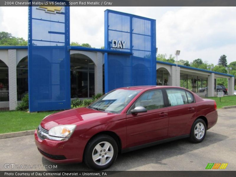 Sport Red Metallic / Gray 2004 Chevrolet Malibu LS V6 Sedan