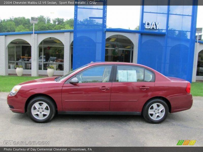 Sport Red Metallic / Gray 2004 Chevrolet Malibu LS V6 Sedan