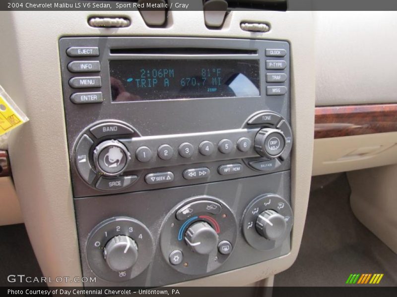 Controls of 2004 Malibu LS V6 Sedan