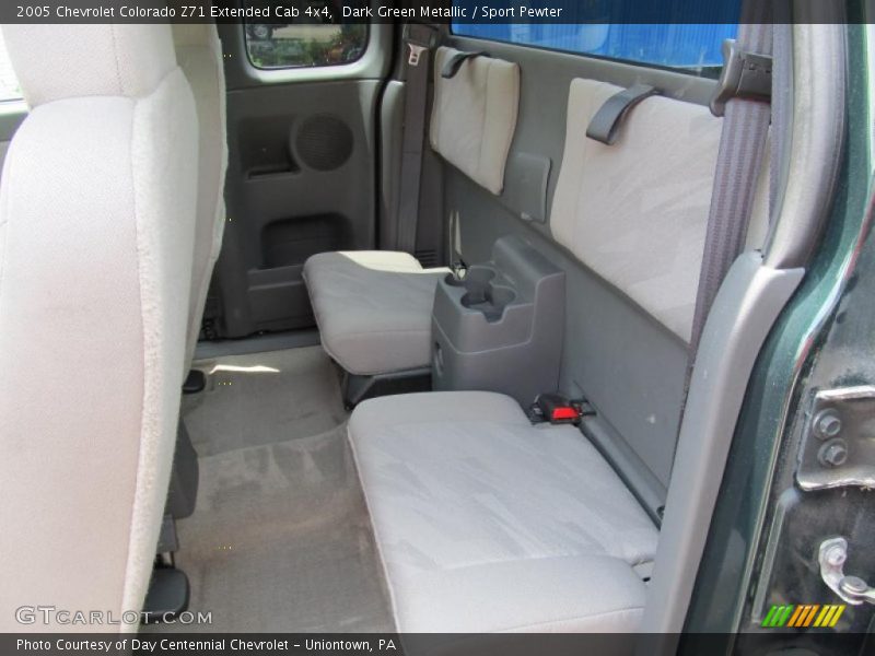 Dark Green Metallic / Sport Pewter 2005 Chevrolet Colorado Z71 Extended Cab 4x4