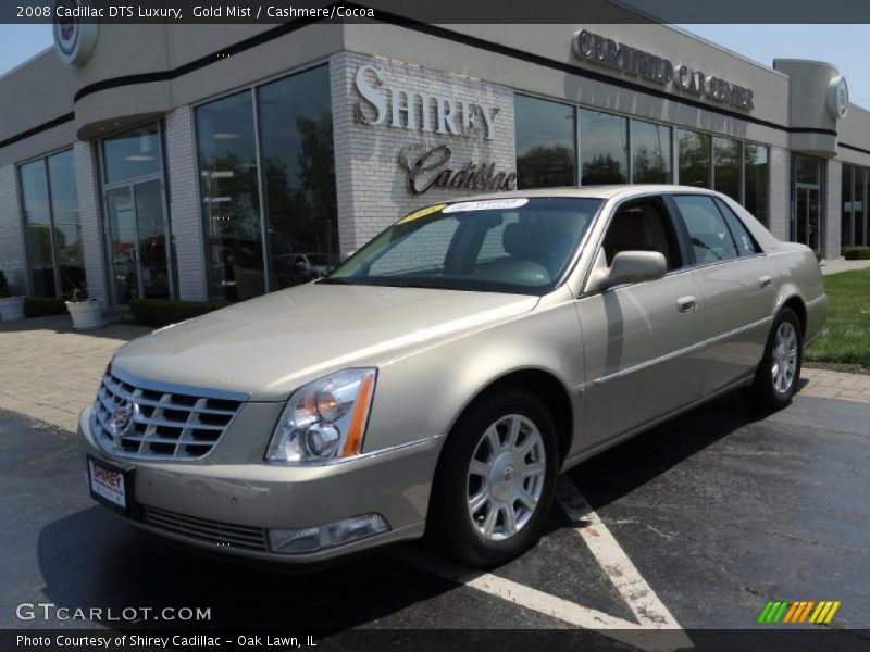 Gold Mist / Cashmere/Cocoa 2008 Cadillac DTS Luxury