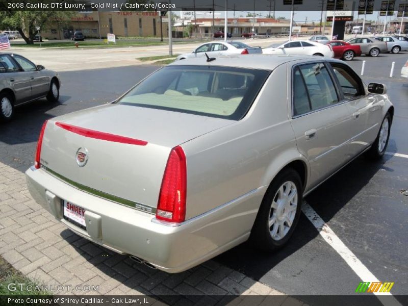 Gold Mist / Cashmere/Cocoa 2008 Cadillac DTS Luxury