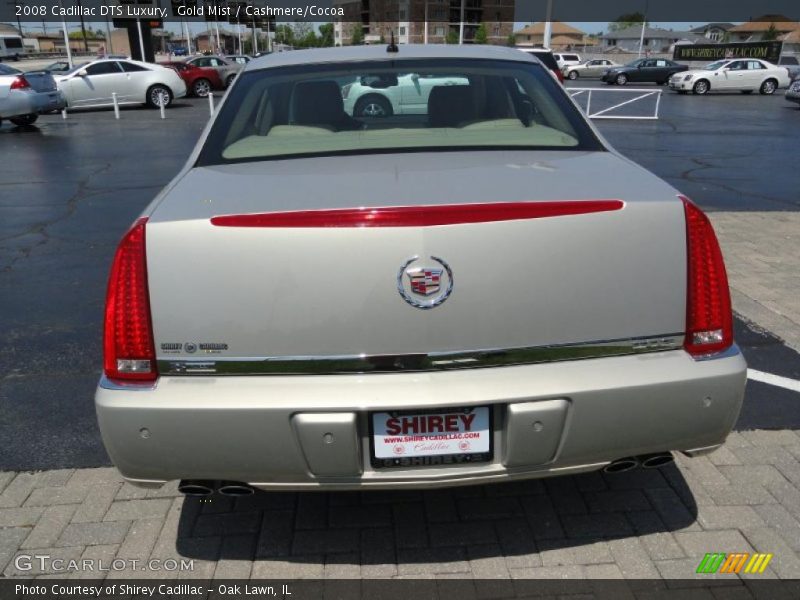 Gold Mist / Cashmere/Cocoa 2008 Cadillac DTS Luxury