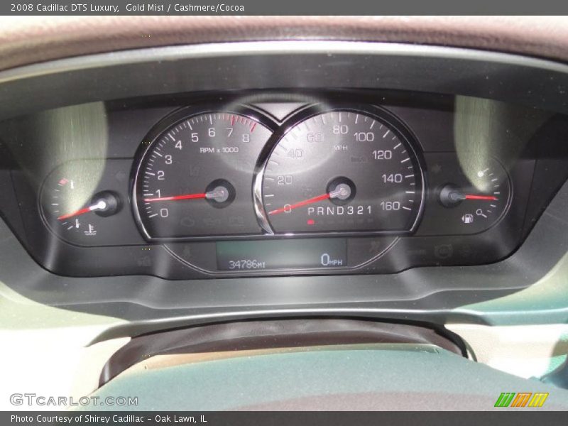 Gold Mist / Cashmere/Cocoa 2008 Cadillac DTS Luxury