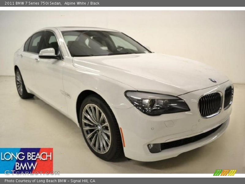 Alpine White / Black 2011 BMW 7 Series 750i Sedan