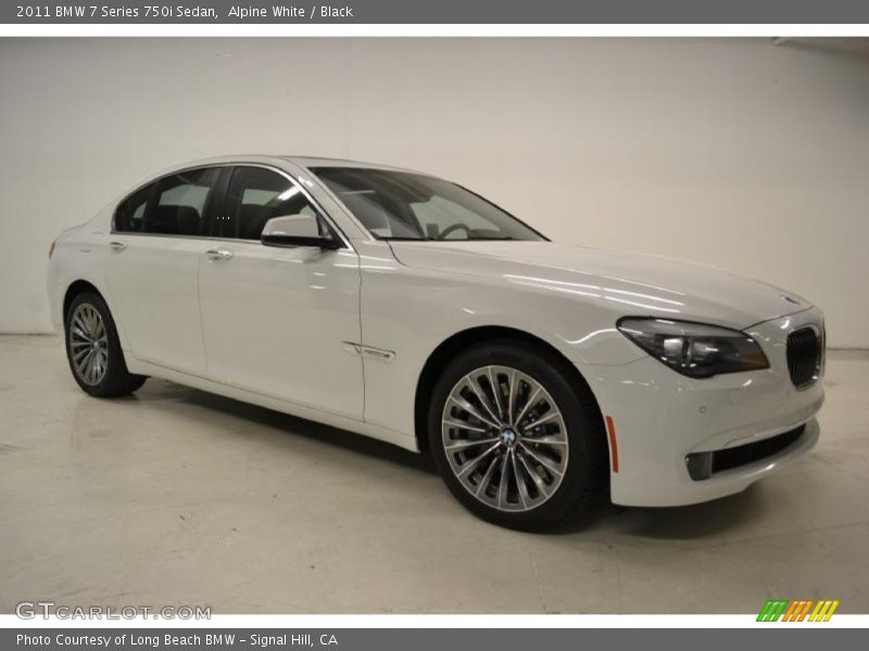 Alpine White / Black 2011 BMW 7 Series 750i Sedan
